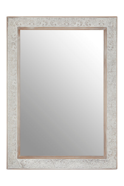 Antique Silver Rectangular Wall Mirror