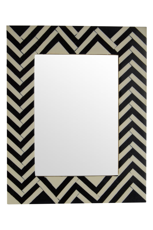 Bowerbird Black and Ivory Chevron 5 x 7" Photo Frame